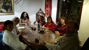 Dinner with the group at Bentigodi