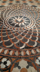 Marble floor of St. Anastasia Church - Verona.